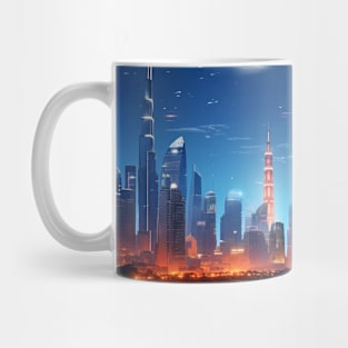 Cityscape Futuristic Modern Landscape Mug